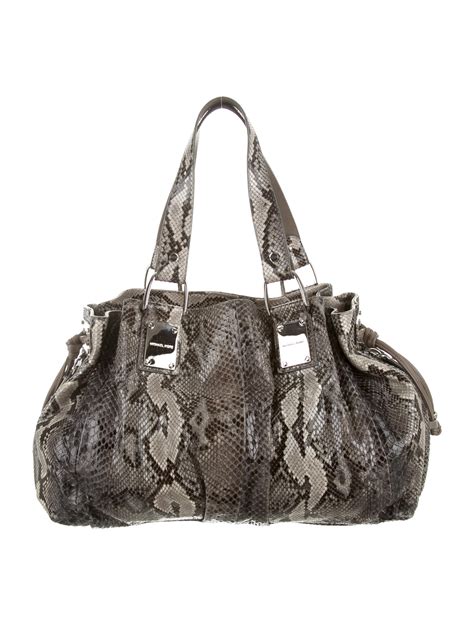 snake skin michael kors bag|Michael Kors snakeskin shoulder bag.